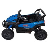 JOKO Elektrické autíčko BUGGY UTV X3 Off-Road 24V 4x200W, Dvojmiestne kožené sedadlo, nosnosť 90kg, penové kolesá, modré