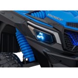JOKO Elektrické autíčko BUGGY UTV X3 Off-Road 24V 4x200W, Dvojmiestne kožené sedadlo, nosnosť 90kg, penové kolesá, modré