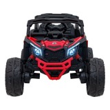 JOKO Elektrické autíčko BUGGY ATV CAN-AM Maverick, 4x200W 24V, Penové kolesá, kožené sedadlo, FM rádio, červené