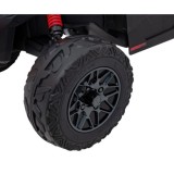 JOKO Elektrické autíčko BUGGY ATV CAN-AM Maverick, 4x200W 24V, Penové kolesá, kožené sedadlo, FM rádio, červené