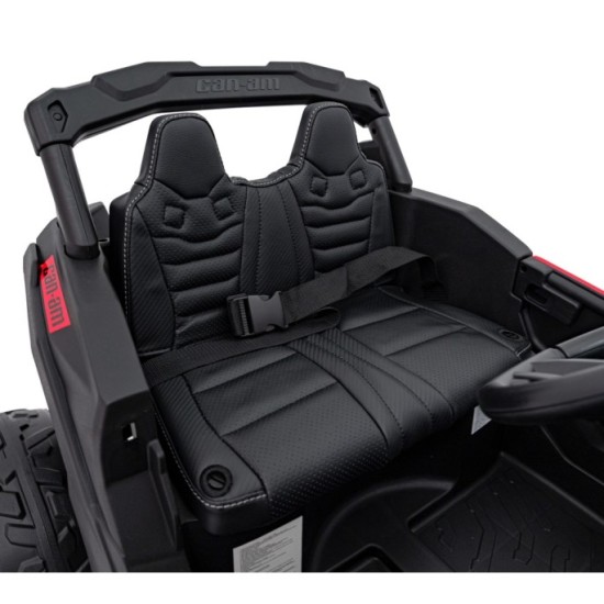 JOKO Elektrické autíčko BUGGY ATV CAN-AM Maverick, 4x200W 24V, Penové kolesá, kožené sedadlo, FM rádio, červené