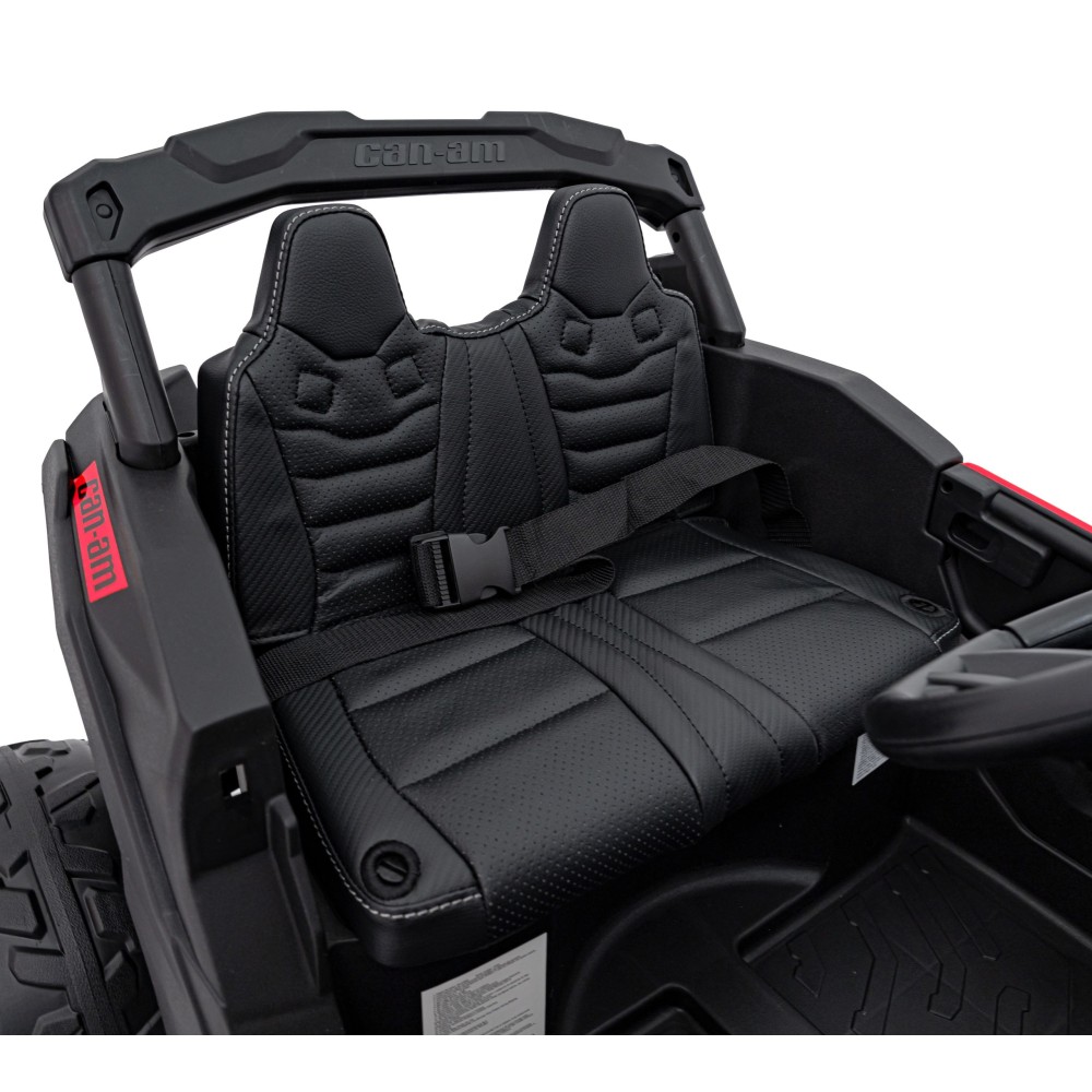 JOKO Elektrické autíčko BUGGY ATV CAN-AM Maverick, 4x200W 24V, Penové kolesá, kožené sedadlo, FM rádio, červené