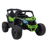JOKO Elektrické autíčko BUGGY ATV CAN-AM Maverick, 4x200W 24V, Penové kolesá, kožené sedadlo, FM rádio, zelené