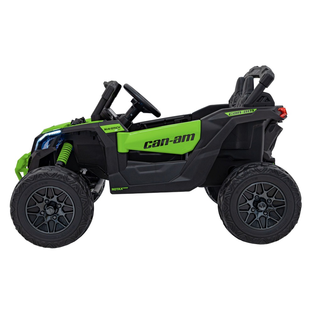 JOKO Elektrické autíčko BUGGY ATV CAN-AM Maverick, 4x200W 24V, Penové kolesá, kožené sedadlo, FM rádio, zelené