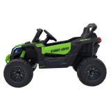 JOKO Elektrické autíčko BUGGY ATV CAN-AM Maverick, 4x200W 24V, Penové kolesá, kožené sedadlo, FM rádio, zelené