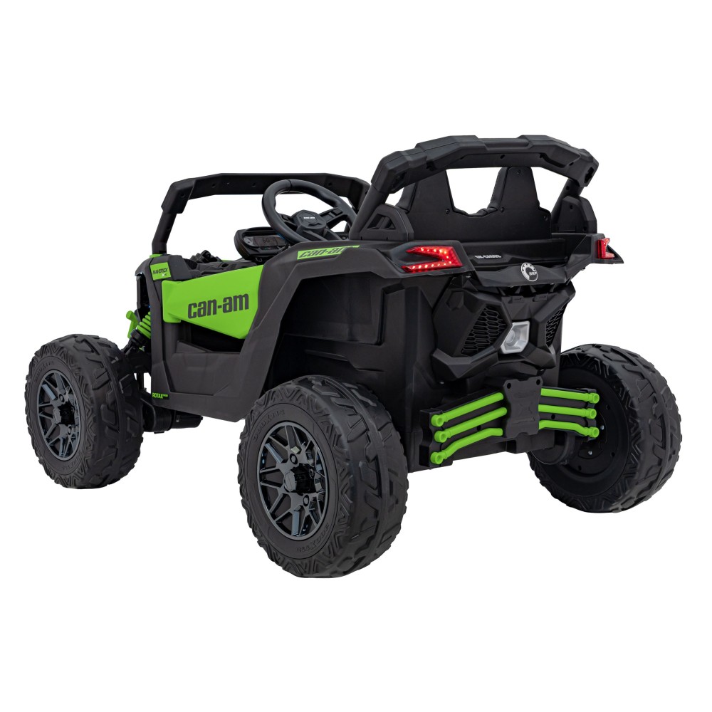 JOKO Elektrické autíčko BUGGY ATV CAN-AM Maverick, 4x200W 24V, Penové kolesá, kožené sedadlo, FM rádio, zelené