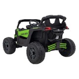 JOKO Elektrické autíčko BUGGY ATV CAN-AM Maverick, 4x200W 24V, Penové kolesá, kožené sedadlo, FM rádio, zelené