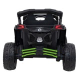 JOKO Elektrické autíčko BUGGY ATV CAN-AM Maverick, 4x200W 24V, Penové kolesá, kožené sedadlo, FM rádio, zelené