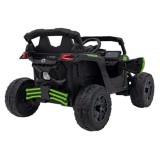 JOKO Elektrické autíčko BUGGY ATV CAN-AM Maverick, 4x200W 24V, Penové kolesá, kožené sedadlo, FM rádio, zelené