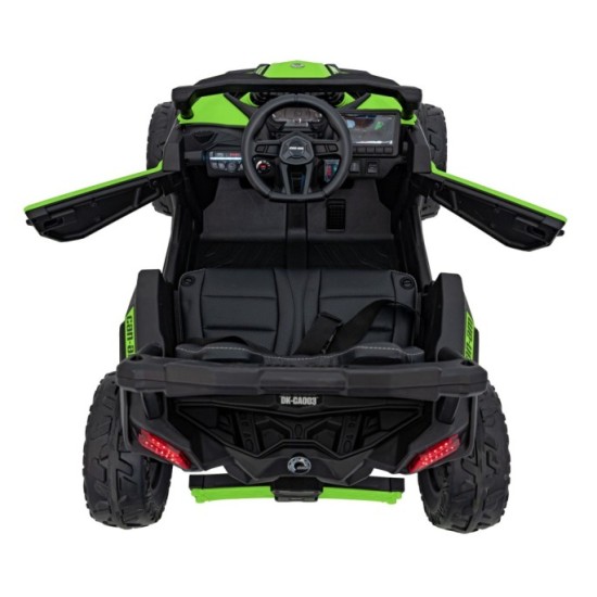 JOKO Elektrické autíčko BUGGY ATV CAN-AM Maverick, 4x200W 24V, Penové kolesá, kožené sedadlo, FM rádio, zelené