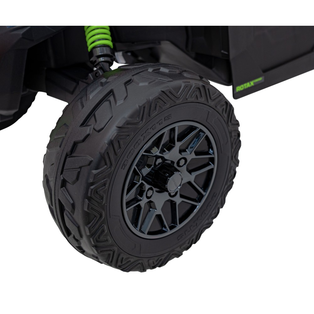 JOKO Elektrické autíčko BUGGY ATV CAN-AM Maverick, 4x200W 24V, Penové kolesá, kožené sedadlo, FM rádio, zelené