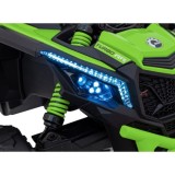 JOKO Elektrické autíčko BUGGY ATV CAN-AM Maverick, 4x200W 24V, Penové kolesá, kožené sedadlo, FM rádio, zelené