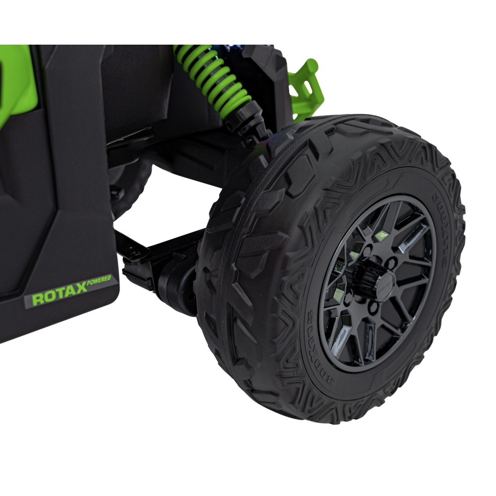 JOKO Elektrické autíčko BUGGY ATV CAN-AM Maverick, 4x200W 24V, Penové kolesá, kožené sedadlo, FM rádio, zelené