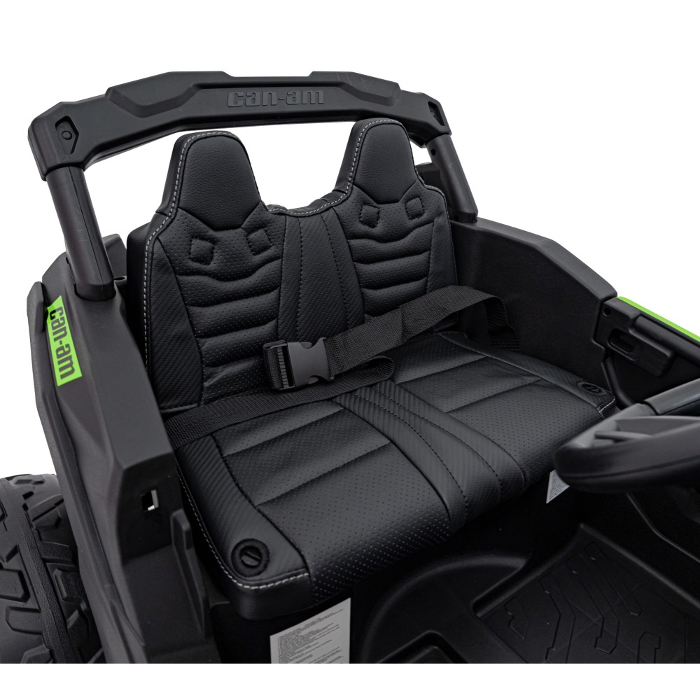 JOKO Elektrické autíčko BUGGY ATV CAN-AM Maverick, 4x200W 24V, Penové kolesá, kožené sedadlo, FM rádio, zelené