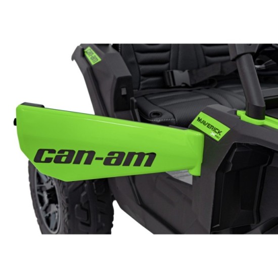 JOKO Elektrické autíčko BUGGY ATV CAN-AM Maverick, 4x200W 24V, Penové kolesá, kožené sedadlo, FM rádio, zelené