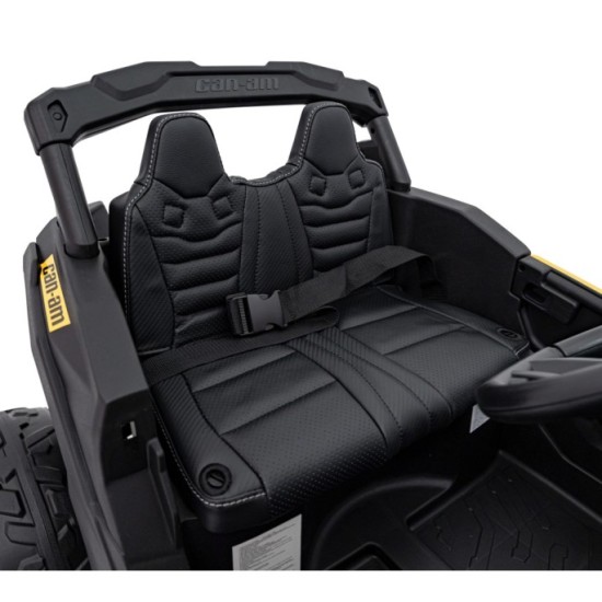 JOKO Elektrické autíčko BUGGY ATV CAN-AM Maverick, 4x200W 24V, Penové kolesá, kožené sedadlo, FM rádio, žlté