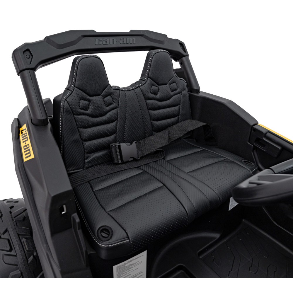 JOKO Elektrické autíčko BUGGY ATV CAN-AM Maverick, 4x200W 24V, Penové kolesá, kožené sedadlo, FM rádio, žlté