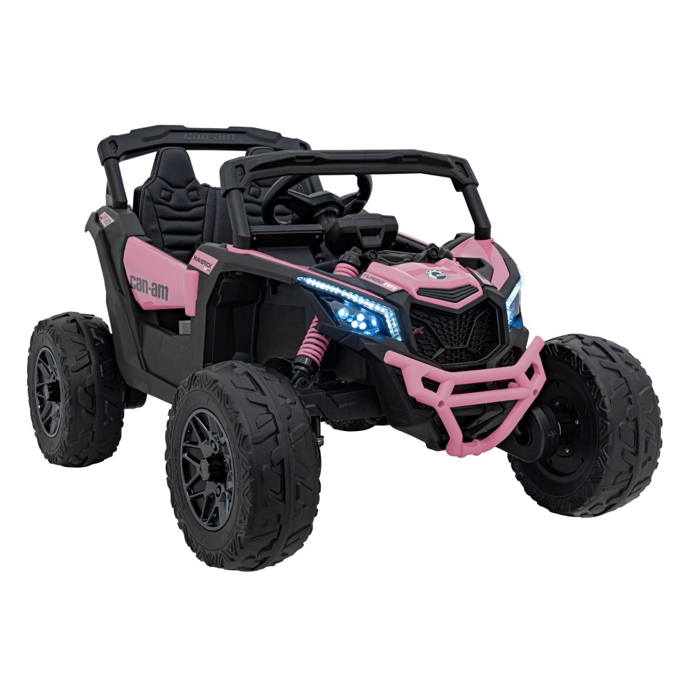 JOKO Elektrické autíčko BUGGY ATV CAN-AM Maverick, 4x200W 24V, Penové kolesá, kožené sedadlo, FM rádio, ružové