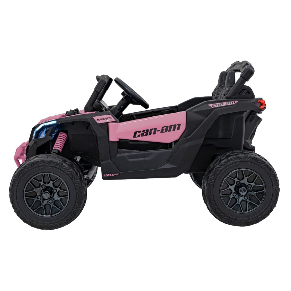 JOKO Elektrické autíčko BUGGY ATV CAN-AM Maverick, 4x200W 24V, Penové kolesá, kožené sedadlo, FM rádio, ružové