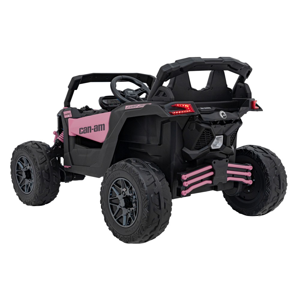 JOKO Elektrické autíčko BUGGY ATV CAN-AM Maverick, 4x200W 24V, Penové kolesá, kožené sedadlo, FM rádio, ružové