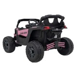 JOKO Elektrické autíčko BUGGY ATV CAN-AM Maverick, 4x200W 24V, Penové kolesá, kožené sedadlo, FM rádio, ružové