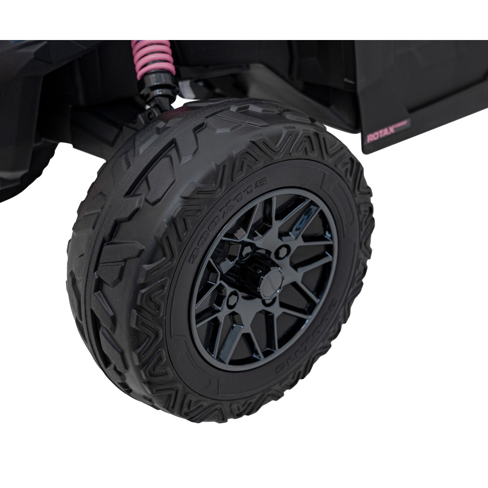 JOKO Elektrické autíčko BUGGY ATV CAN-AM Maverick, 4x200W 24V, Penové kolesá, kožené sedadlo, FM rádio, ružové
