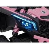 JOKO Elektrické autíčko BUGGY ATV CAN-AM Maverick, 4x200W 24V, Penové kolesá, kožené sedadlo, FM rádio, ružové
