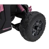JOKO Elektrické autíčko BUGGY ATV CAN-AM Maverick, 4x200W 24V, Penové kolesá, kožené sedadlo, FM rádio, ružové