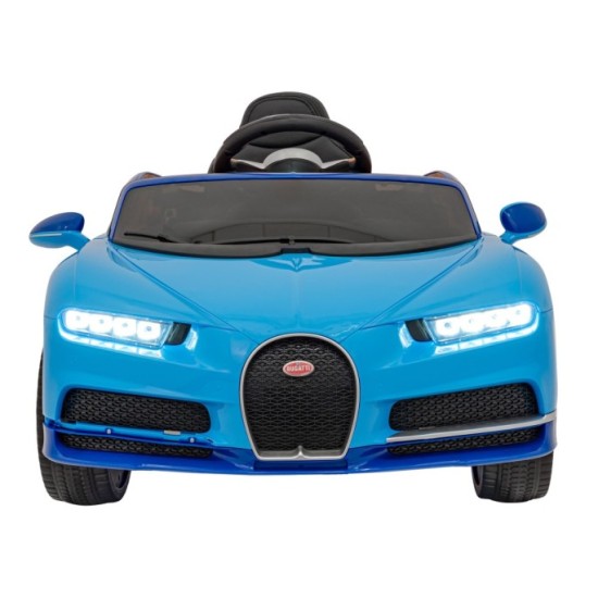 JOKO Elektrické Autíčko Bugatti Chiron, penové kolesá, kožené sedadlo, modré