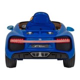JOKO Elektrické Autíčko Bugatti Chiron, penové kolesá, kožené sedadlo, modré