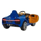 JOKO Elektrické Autíčko Bugatti Chiron, penové kolesá, kožené sedadlo, modré