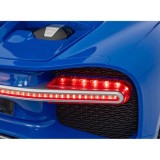 JOKO Elektrické Autíčko Bugatti Chiron, penové kolesá, kožené sedadlo, modré