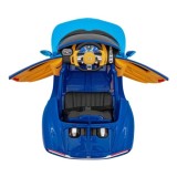 JOKO Elektrické Autíčko Bugatti Chiron, penové kolesá, kožené sedadlo, modré