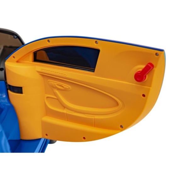 JOKO Elektrické Autíčko Bugatti Chiron, penové kolesá, kožené sedadlo, modré