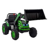 JOKO Elektrický Traktor Pushdozer s Predným Nakladačom, zelený