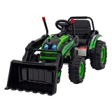 JOKO Elektrický Traktor Pushdozer s Predným Nakladačom, zelený