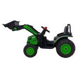 JOKO Elektrický Traktor Pushdozer s Predným Nakladačom, zelený
