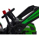 JOKO Elektrický Traktor Pushdozer s Predným Nakladačom, zelený