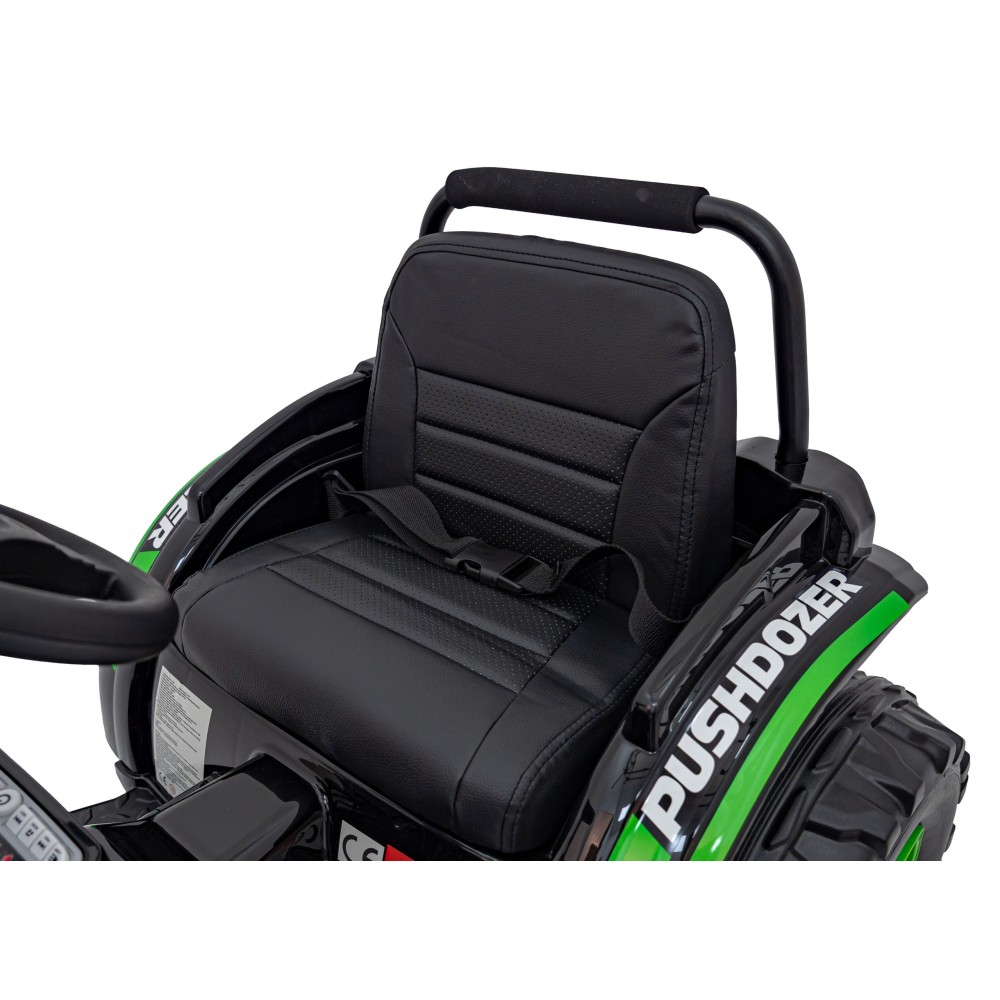 JOKO Elektrický Traktor Pushdozer s Predným Nakladačom, zelený