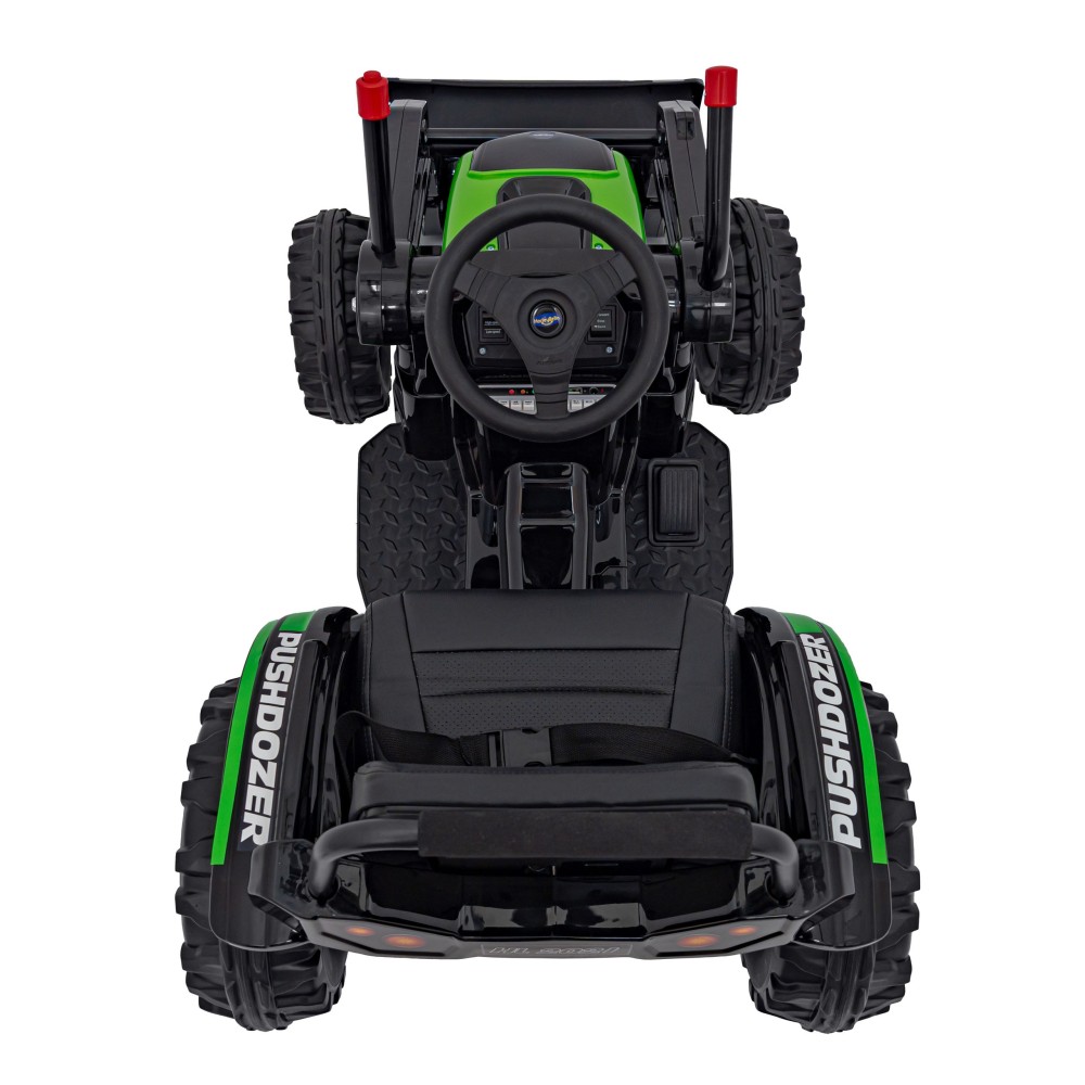 JOKO Elektrický Traktor Pushdozer s Predným Nakladačom, zelený