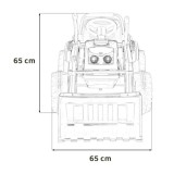 JOKO Elektrický Traktor Pushdozer s Predným Nakladačom, zelený