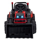 JOKO Elektrický Traktor Pushdozer s Predným Nakladačom, červený