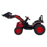 JOKO Elektrický Traktor Pushdozer s Predným Nakladačom, červený