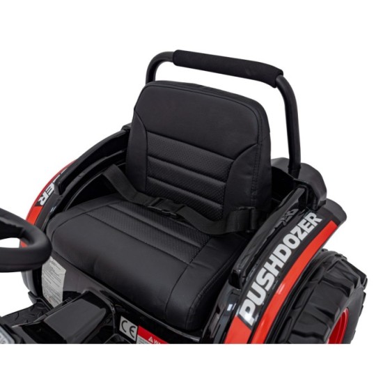 JOKO Elektrický Traktor Pushdozer s Predným Nakladačom, červený