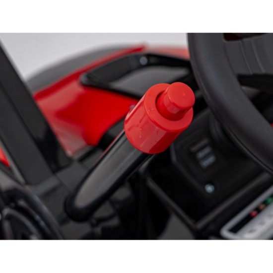 JOKO Elektrický Traktor Pushdozer s Predným Nakladačom, červený