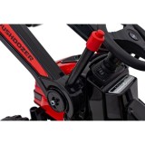 JOKO Elektrický Traktor Pushdozer s Predným Nakladačom, červený