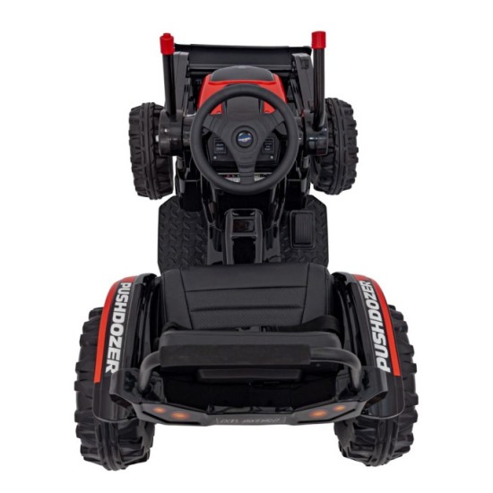 JOKO Elektrický Traktor Pushdozer s Predným Nakladačom, červený
