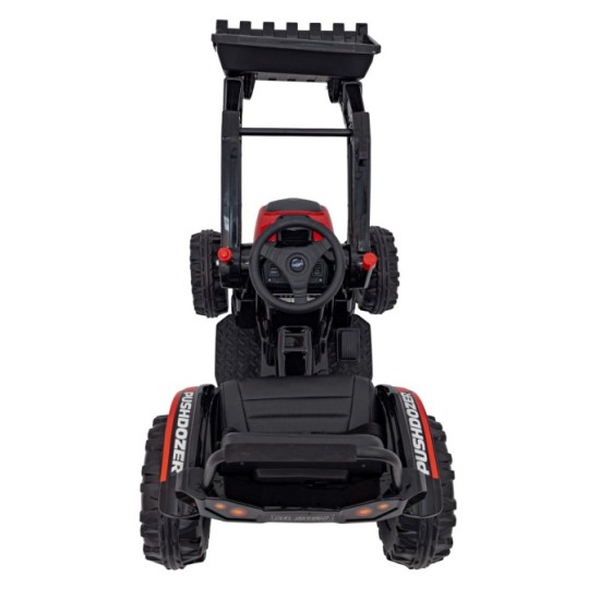 JOKO Elektrický Traktor Pushdozer s Predným Nakladačom, červený