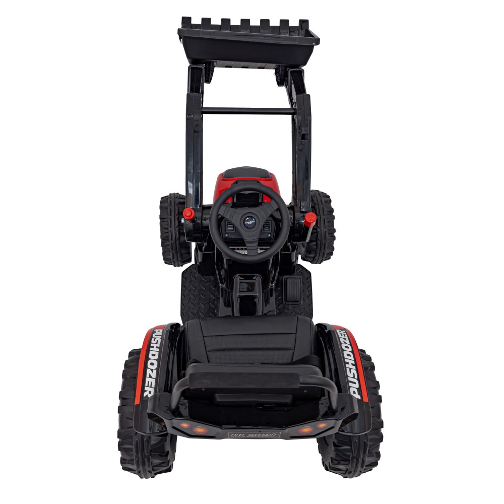 JOKO Elektrický Traktor Pushdozer s Predným Nakladačom, červený