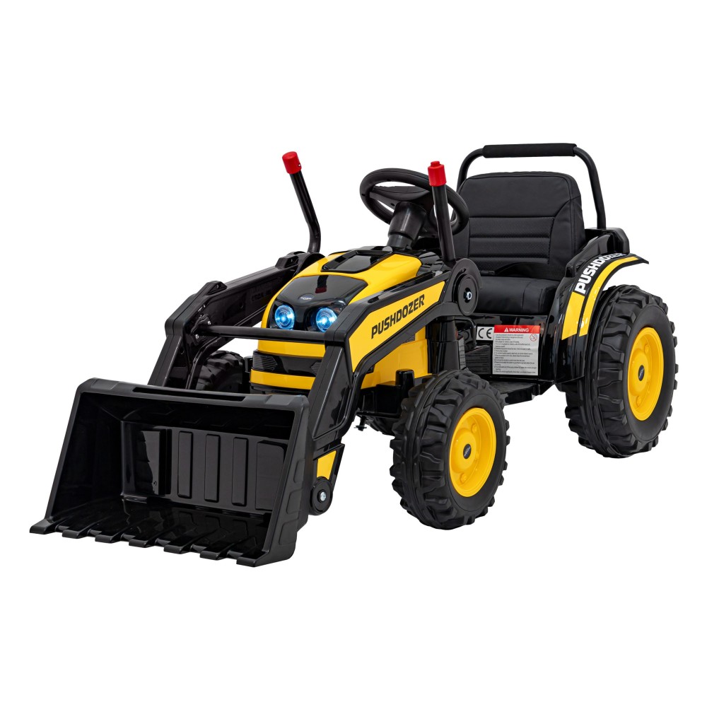 JOKO Elektrický Traktor Pushdozer s Predným Nakladačom, žltý